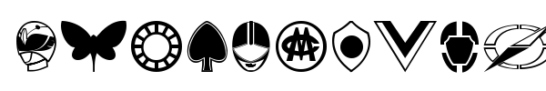 Sentai 30 Dingbats font preview